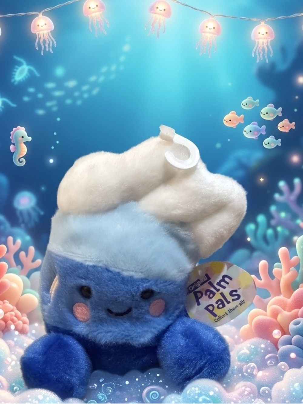 Palm Pals Shorey Wave Blue Plush 6” inches